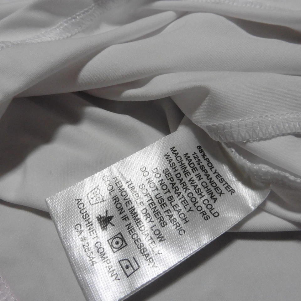 Camisa polo feminina FootJoy logotipo M golfe branca rosa 1/4 zíper manga gola redonda - Imagem 4 de 4