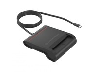 Conceptronic SCR01BC USB Type-C 0.9m Black 58g USB-C Smart ID Card Reader