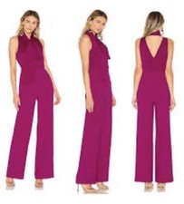 NWOT DIANE VON FURSTENBERG DVF VIRGINIE AMARANTH JUMPSUIT SIZE 0 MRSP 890