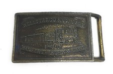 Wells Fargo Brass Belt Buckle