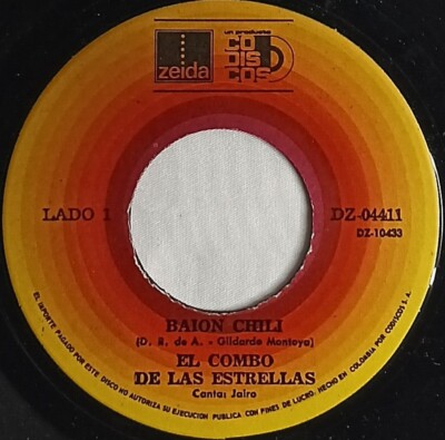 CUMBIA 45 HEAR El Combo De Las Estrellas BAION CHILI 1970s Zeida NM