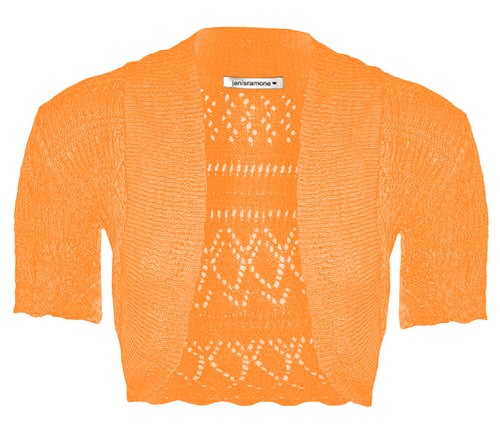 Crochet Bolero Shrug Womens Short Sleeve Shrug Knitted Open Cropped Cardigan Top - Picture 54 of 90