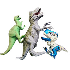 Dinosaur Toy Action Figures Lot of 3 Variety Mixed Lot 4 to 12 inch FLAW