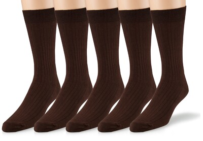 Women's Soft Ribbed Cotton Knit Crew Dress Socks 5-Pack, Plus Size Available | eBay Women's Soft Ribbed Cotton Knit Crew Dress Socks 5-Pack, Plus Size Available | eBay