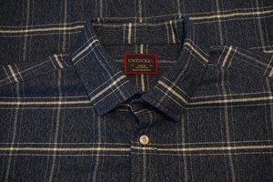Untuckit-Blue-White-Plaid-100-Cotton-Longsleeve-Button-Up-Shirt-Sz-L
