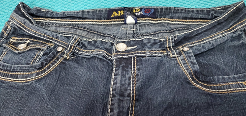 Angel Jeans donna Bling pantaloni gamba dritta impreziositi tasche con patta taglia 22 - Foto 7 di 14
