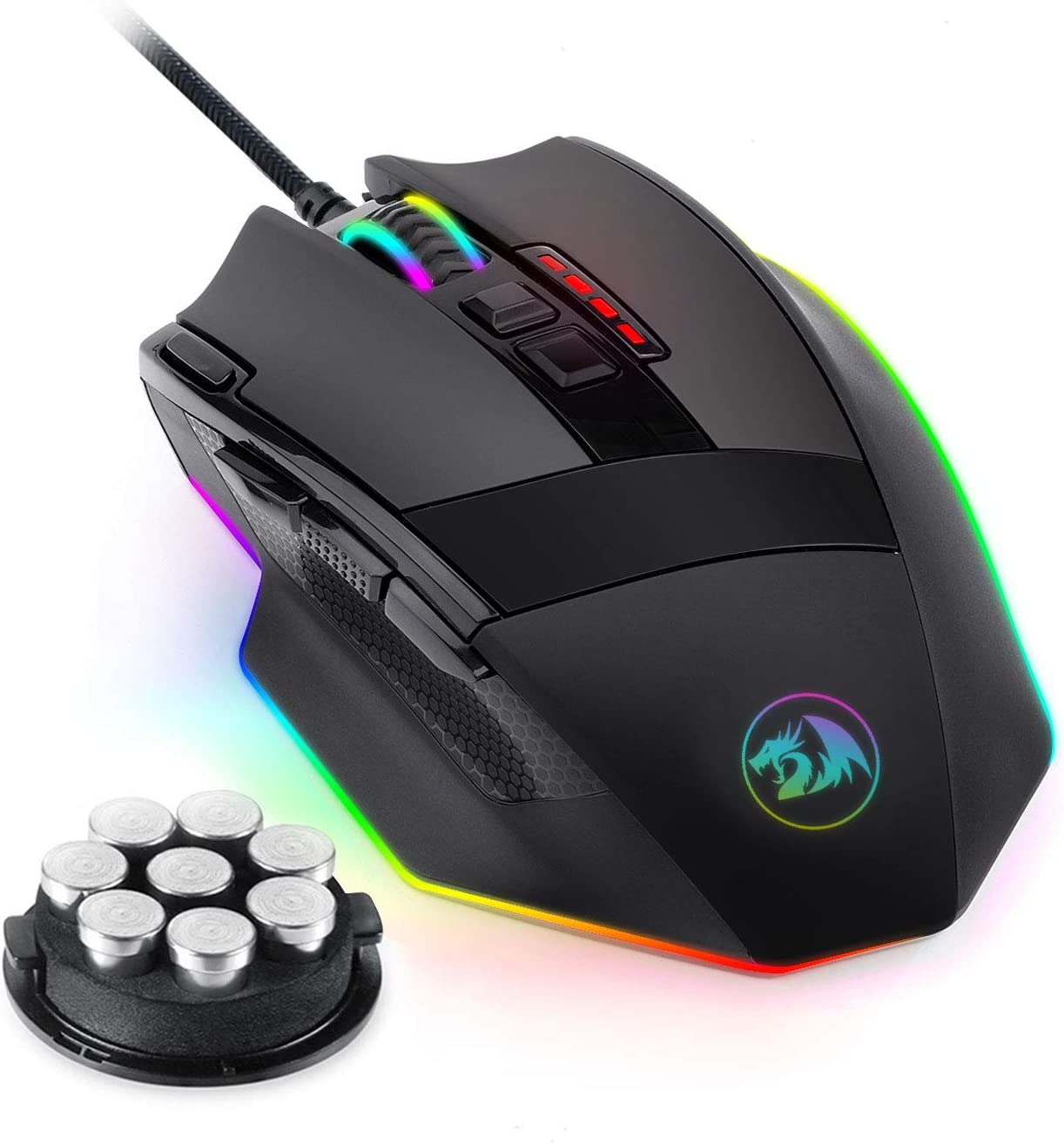 M801 RGB Gaming Mouse with 9 Programmable Buttons and Macro Support for MMO-image
