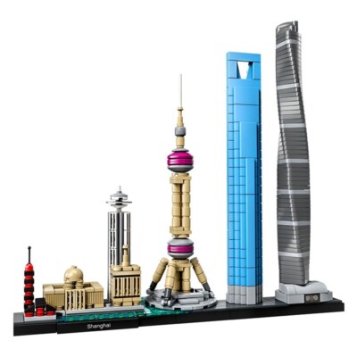 NEW Architecture Series 21039 Shanghai Skyline Building Blocks China NO BOX