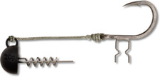 Black Cat Shad Claw Rig 10-20-30-50g / Gummifisch-System für Waller / 6/0 100kg