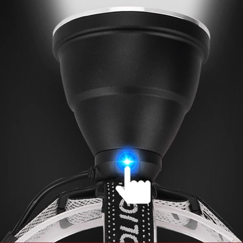 Linterna frontal LED recargable Impermeable Superbrillante 2000 Lumen Linterna - Imagen 6 de 9