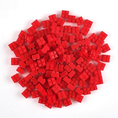 Strictly Briks Classic Bricks 144 Stück 2x2 Zoll Rot Bausteine Set