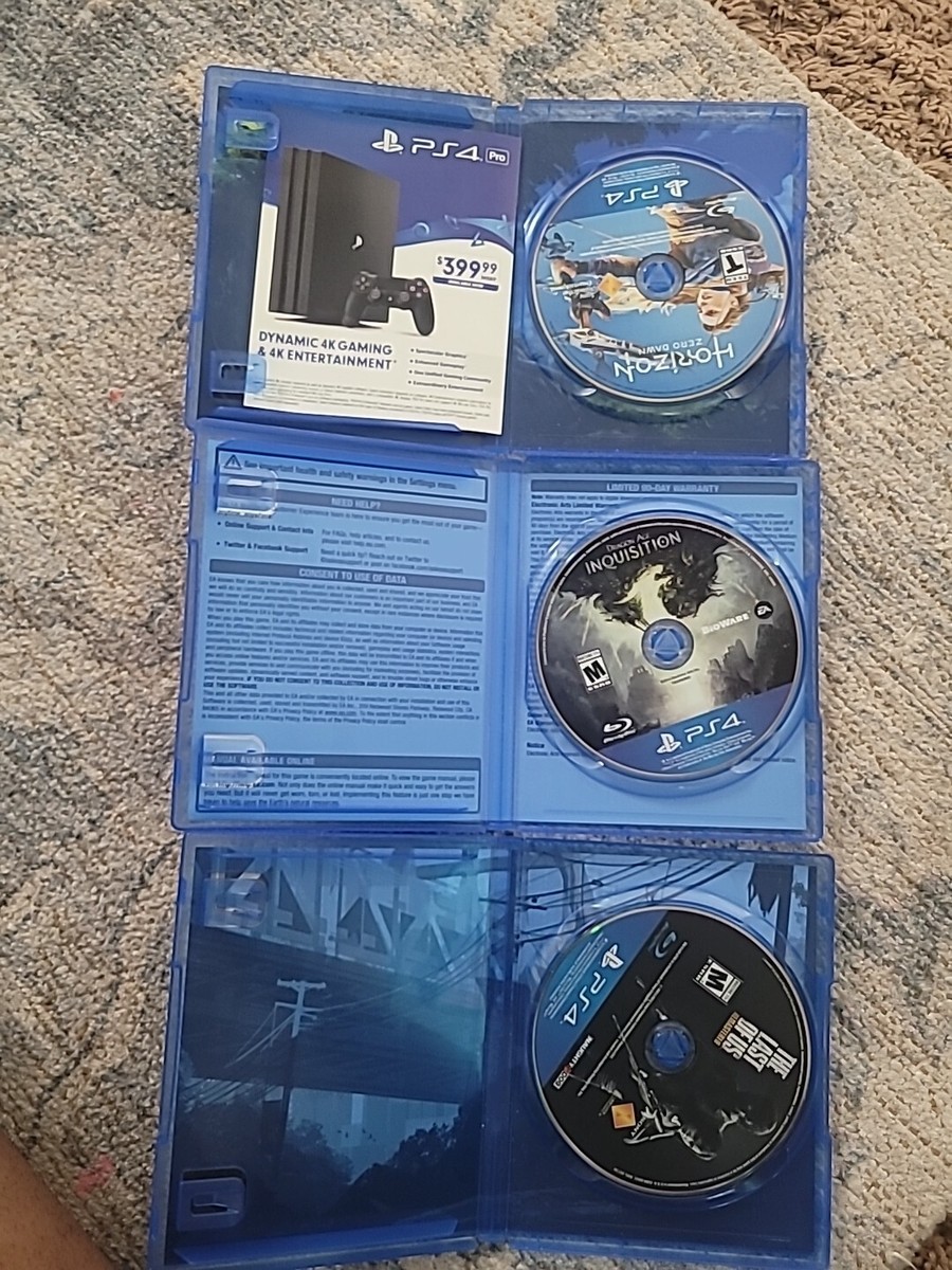 Sony PlayStation 4 Game 3 Game Bundle (No Manuals) 711719547976| eBay