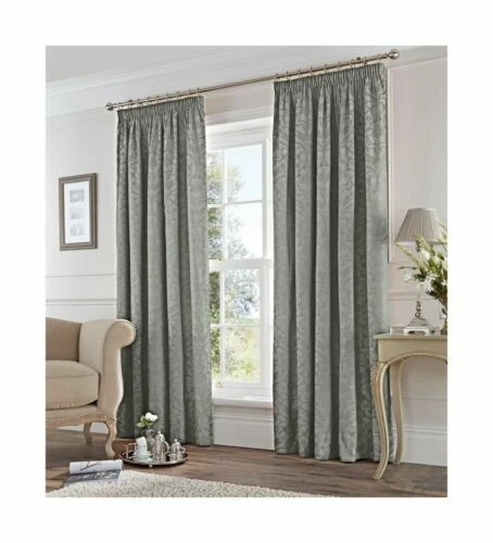 Tende argento in misto cotone per la casa