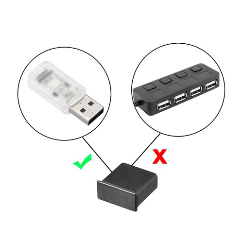 5St Schutzkappe Silikon USB Anschluss Anti Staub für USB 2,0 13mmx5mm Schwarz - Bild 5 von 5
