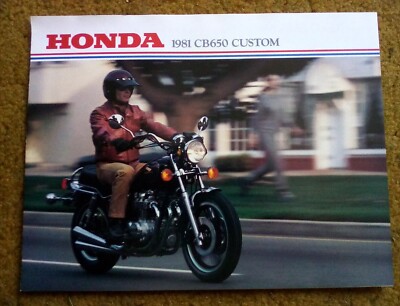 1981 Honda CB650 Custom Motorcycle Sales Brochure