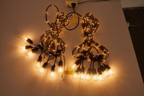 48FT Outdoor String Light Commercial Grade Waterproof Shatterproof Patio Lights - Picture 9 of 9