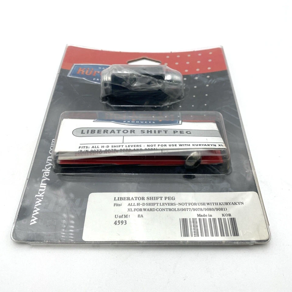 Kuryakyn Liberator Rubber Chrome Shifter Shift Peg Harley Touring Softail Dyna - Image 2 of 4