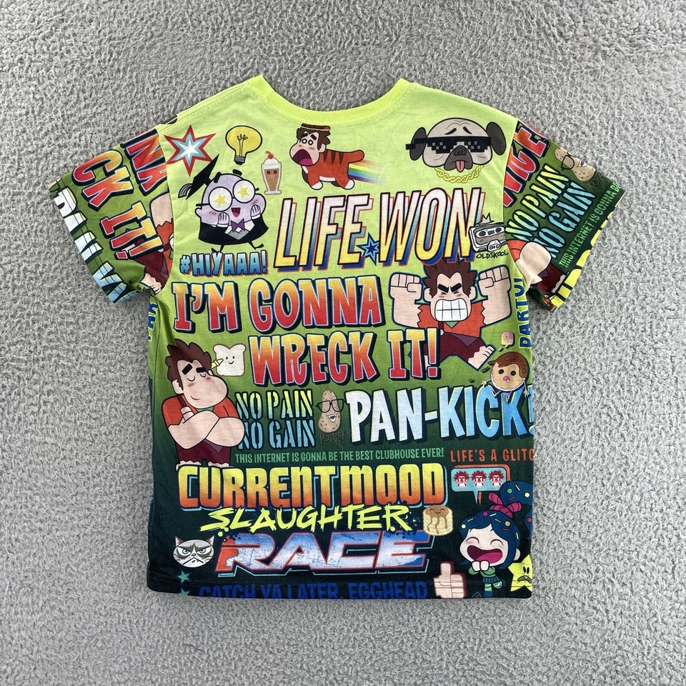 Camisa Wreck it Ralph Niños Jóvenes Niños Grande 10-12 Camiseta Estampada Disney Pixar Foto 2 de 4