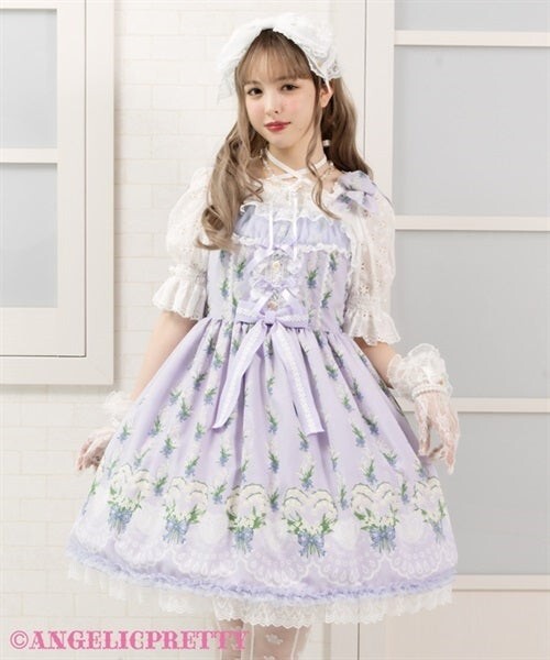 Angelic Pretty - Suzuran Bouquet JSK jumperskirt dress Angelic Pretty - Suzuran Bouquet JSK jumperskirt dress