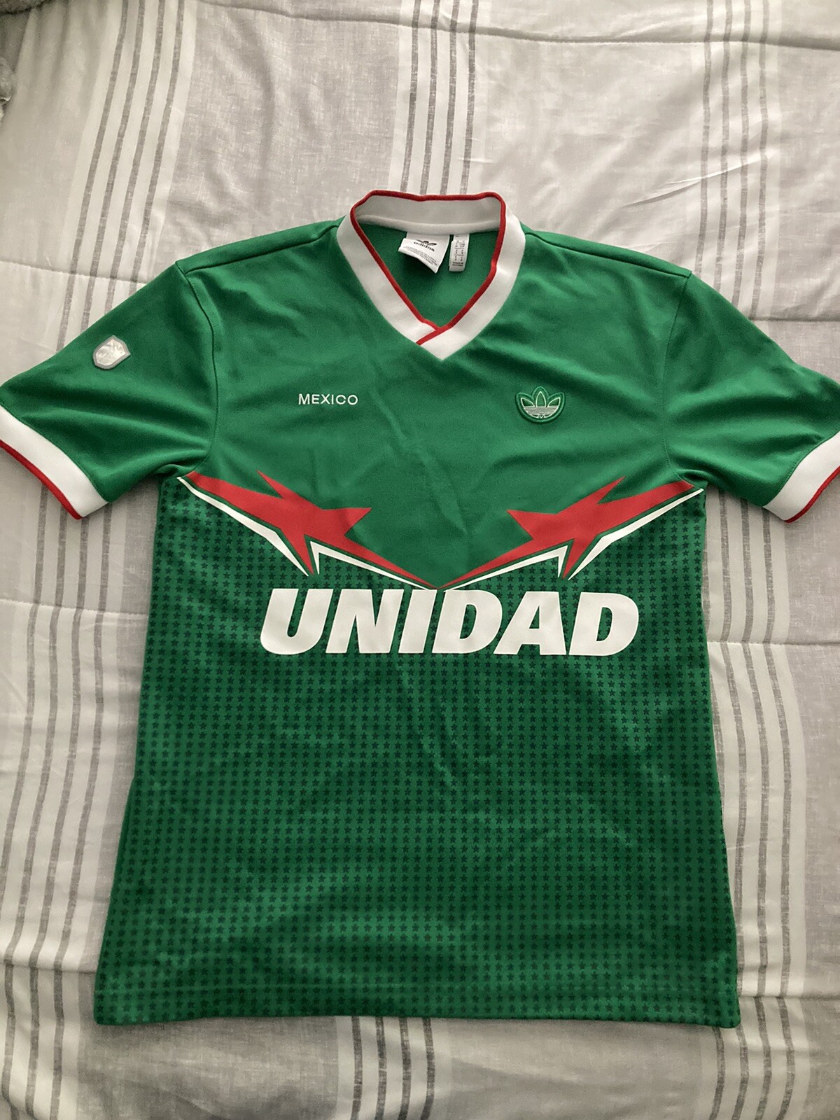 Mexico Soccer Unidad Jersey Adidas Retro Style Size Small RARE Authentic