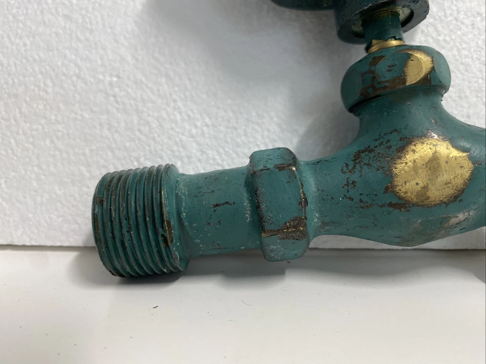 Grifo/grifo de jardín exterior de latón patinado múltiple con pato, nuevo Foto 4 de 4