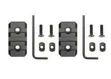 2 Pcs M-lok 3 Slots Picatinny Weaver Rail Section Aluminum - 1.5 Inch