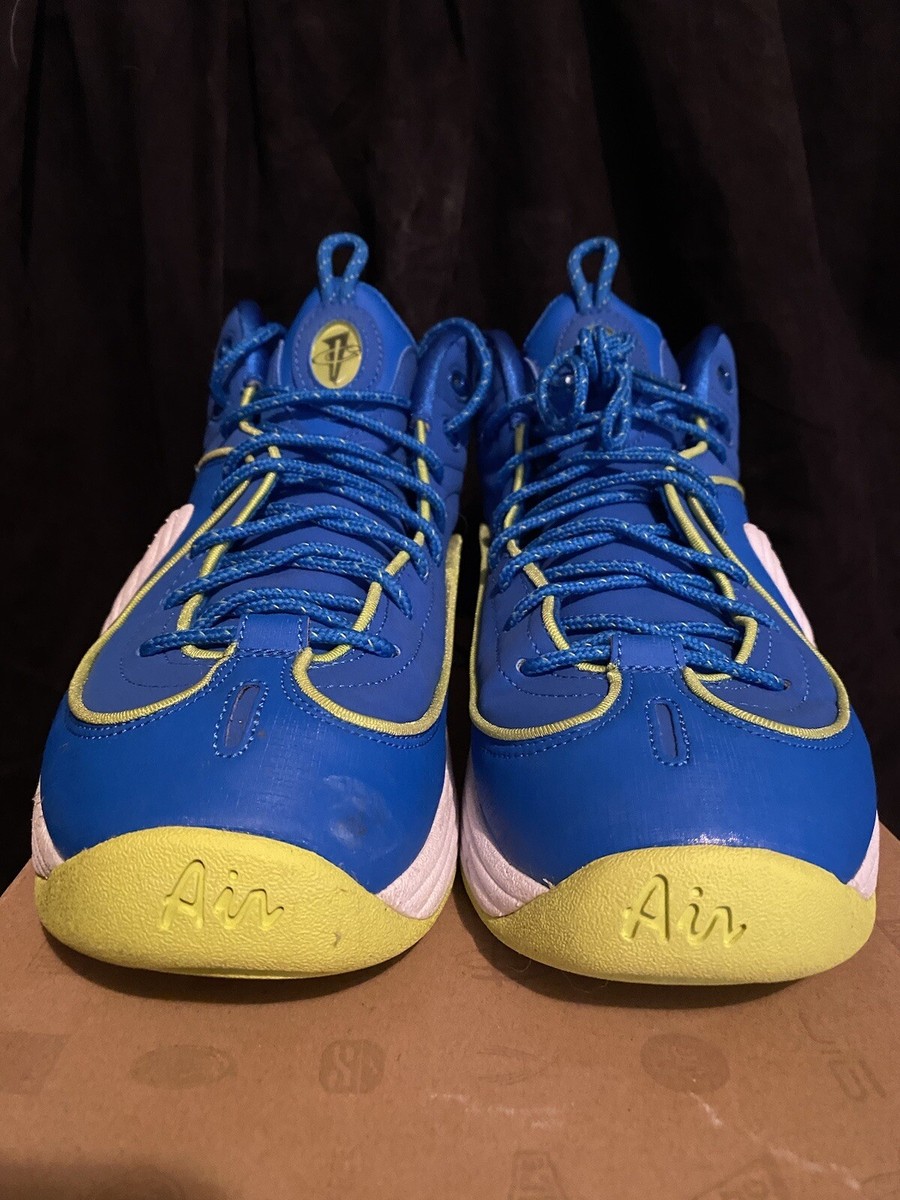 NIKE Air Penny 2 ブルー イエロー バスケットボールシューズ Air Penny II 2 LE 'Sprite' 535600 431 Soar/Cyber-White-Black Size