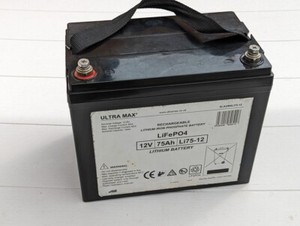 Ultramax 12 V 75Ah 900 Wh Lithium Eisenphosphat LiFePO4 LFP Deep Cycle Akku