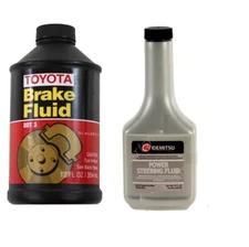 GENUINE DOT 3 Brake Fluid + Idemitsu Power Steering Fluid for Toyota Scion Lexus