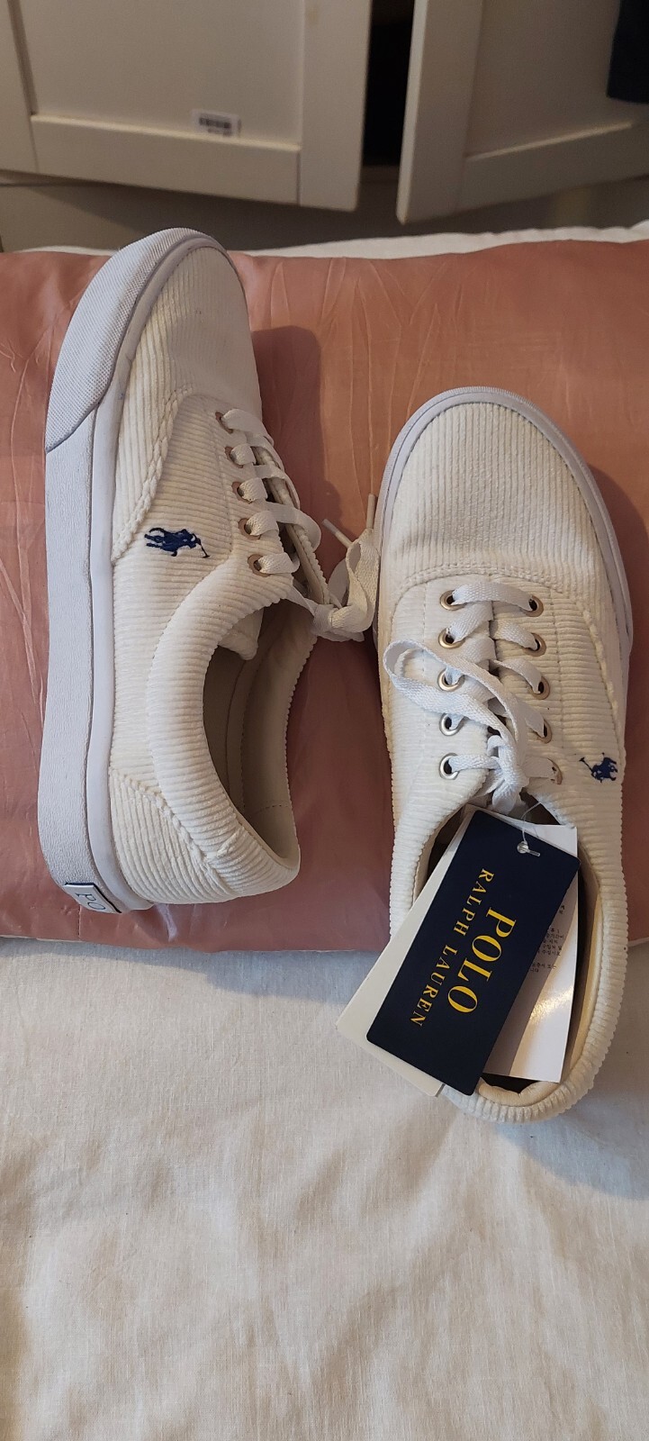 Polo Ralph Lauren Keaton pony scarpe da ginnastica unisex UK 7 41 nuove di zecca con etichetta