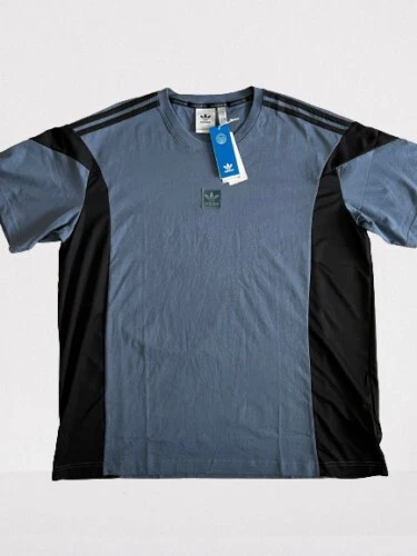 Adidas Originals "ID96" Mesh Panel S/S T-Shirt, NWT - Men’s M + L - Ink Blue $75