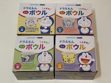 DORAEMON COMPLETE 4 PIECE MINI BOWL SET BY SUNTORY JAPAN *BRAND NEW