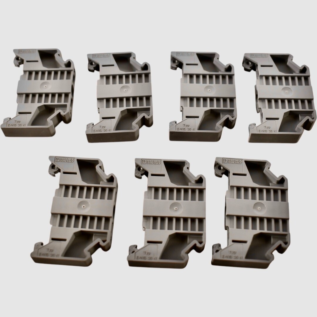 Lot of 7 NEW Phoenix Contact E/NS 35 N - End bracket End clamp