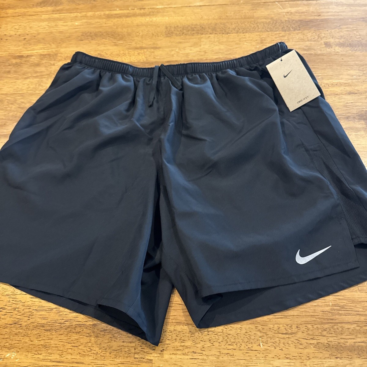 Nike Mens Dri Fit Woven Running Shorts Brief Liner 2XL Black CZ9066 010 New  Tag