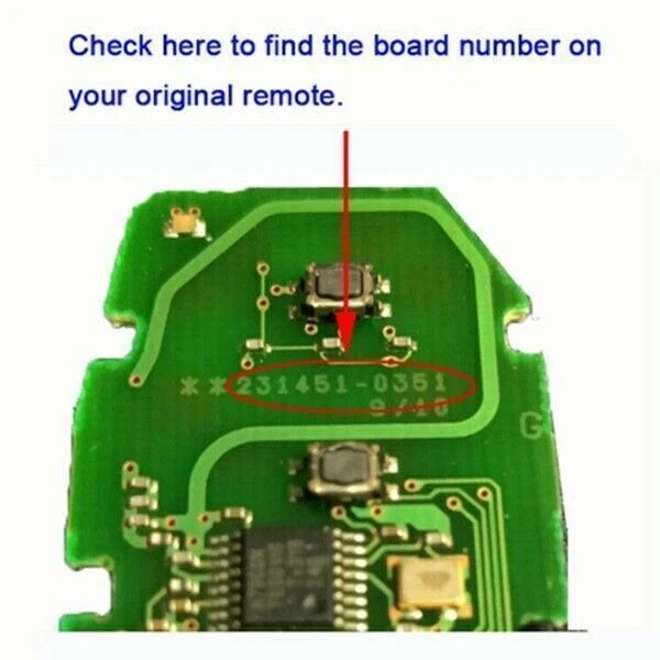 Умный дистанционный брелок для Toyota RAV4 2019 2020 2021 HYQ14FBC 231451-0351 - Изображение 3 из 4