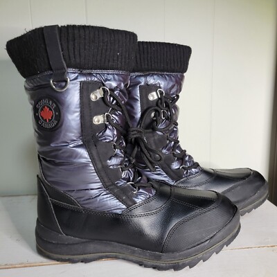 Canada Cougar Boots Waterproof Winter Snow Women's 9M - Main Image