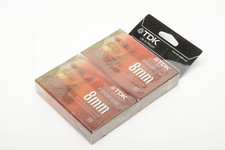 2 Pack TDK Premium p6-120MP 8mm Video 8 video cassettes - New