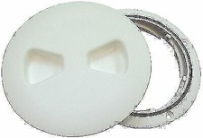 T-H Marine Low Profile Designer Deck Plate 4 In White DPSLP42DP
