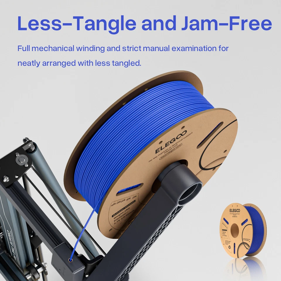 Нить накаливания ELEGOO FDM 3D-принтера PLA 1,75 мм комплекты 10 рулонов 1 кг смесь лот 10 кг - Изображение 4 из 4