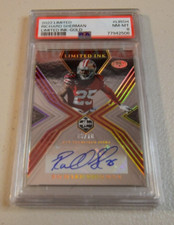 2022 Panini Limited - Limited INK #LI-RSH Richard Sherman /25 PSA 8