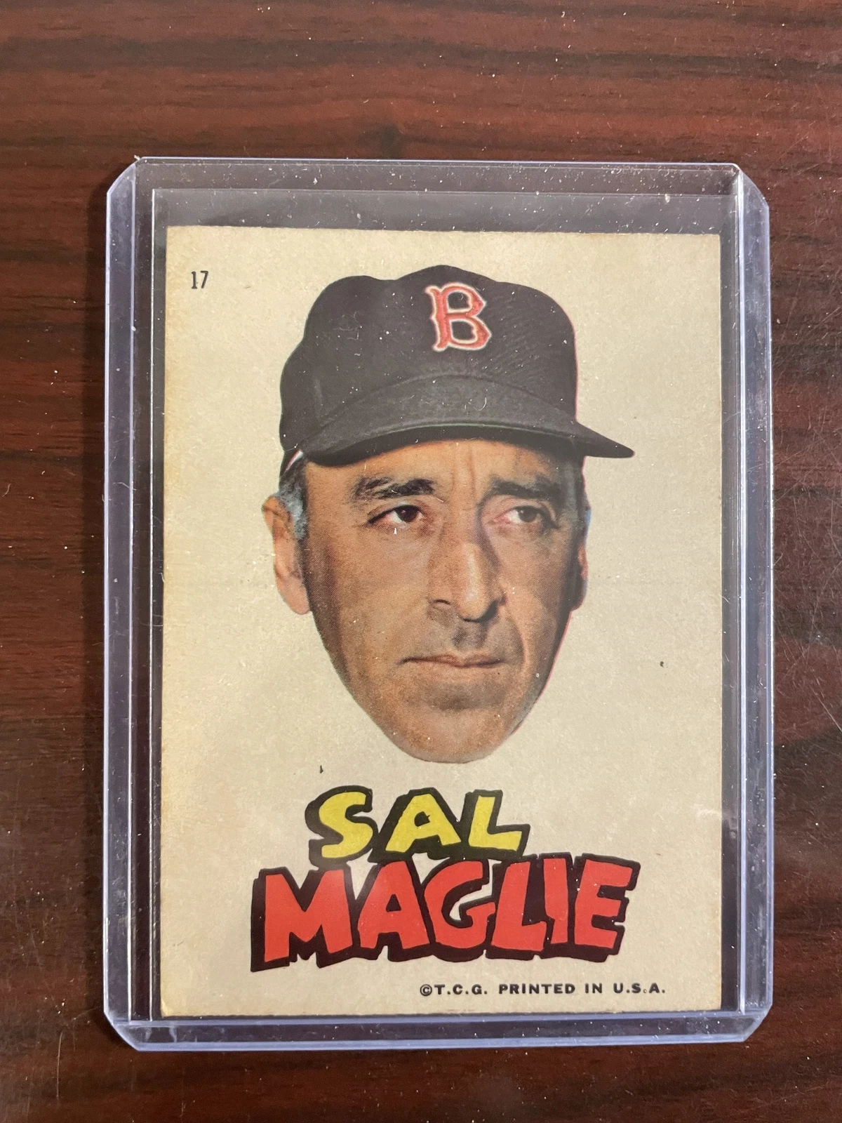 1967 Topps Stickers Boston Red Sox #17 Sal Maglie