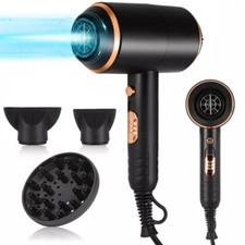 4000W Professional Hair Dryer Fast Drying Ionic Hairdryer with Diffuser & Nozzle
