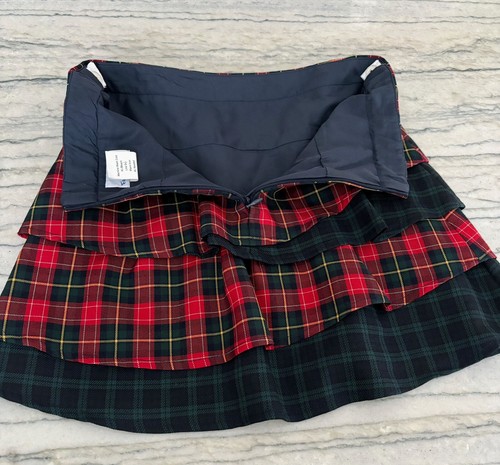 Florence Eiseman Girls Tartan Plaid Tiered Skirt Size 14 - Picture 7 of 8