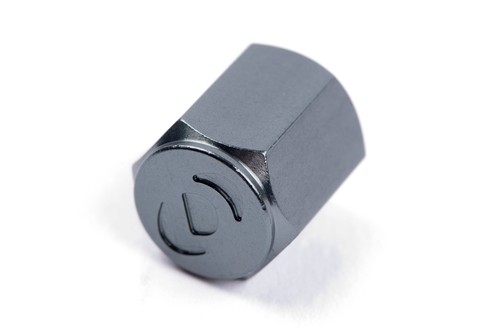Dinan D757-0008 Valve Stem Caps Gunmetal Set of 4 - Picture 3 of 3