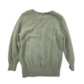 Rosie Neira for Anthropologie Aubade Sweater Women Medium Mint Green Fuzzy