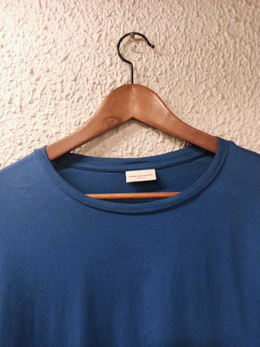 DRIES VAN NOTEN◆長袖シャツ/34/コットン/BLU DRIES VAN NOTEN Cotton-poplin shirt | NET-A-PORTER