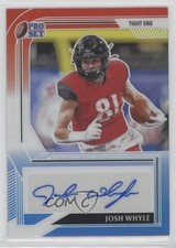 2022 Leaf Pro Set Metal Red White & Blue Prismatic 2/10 Josh Whyle Auto v7j