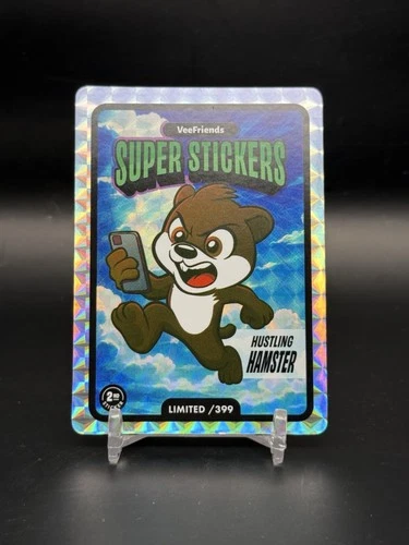 2025 Vee Friends Hustling Hamster /399 Limited Manga Series Super Stickers KM1