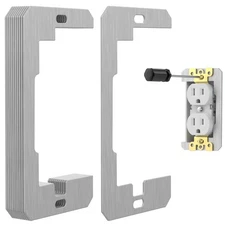 10 Pcs Wall Plate Spacer,Spacers for Electrical Outlets, Metal Flush Fit Devi...