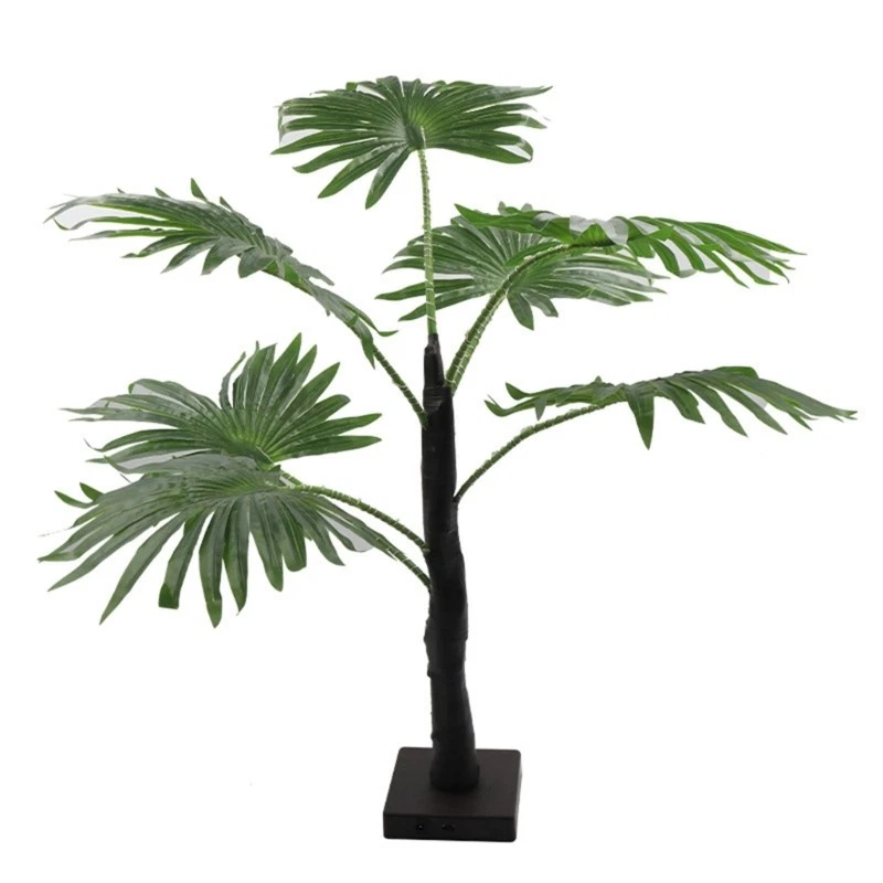 Waterproof LED Palms Tree Ornament For Patios Landscape Bedroom Decoration